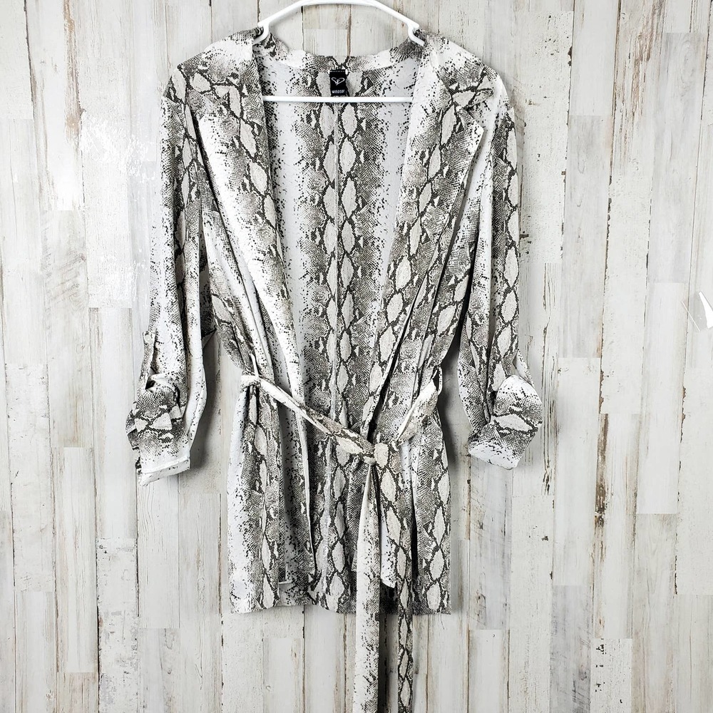 Windsor Snakeskin Cardigan Blazer  Top Size Medium